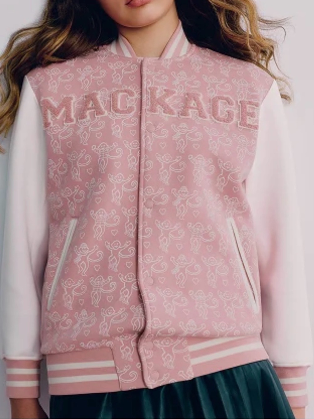 MACKAGE KIDS NELS-RR BLUSH 10 - BRAND NEW GIRLS BOMBER JACKET